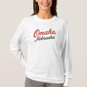 Camiseta Omaha Nebraska - Design Cit Clássico do Centro-O