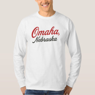 Camiseta Omaha Nebraska - Design Cit Clássico do Centro-O