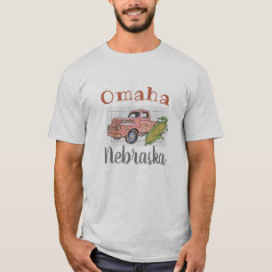 Camiseta Omaha Nebraska, Vintage Truck e Corn