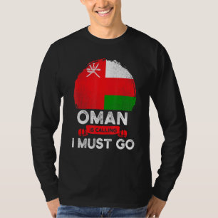 Camiseta Oman Está Chamando Eu Tenho Que Ir Heritage Omani