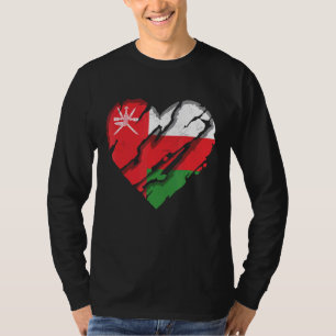 Camiseta Oman Heart Omani Flag Omani Pride 1