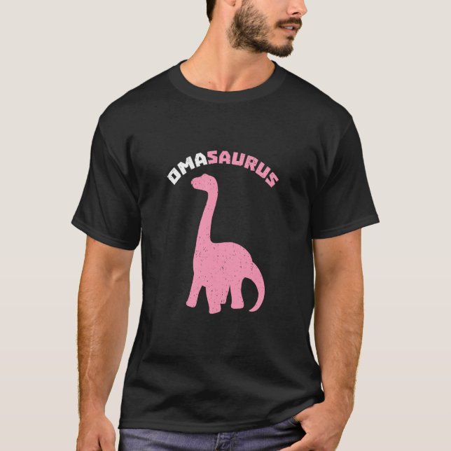 Camiseta Omasauro Avó Dinossauro Alemã Avó Nana Mo (Frente)