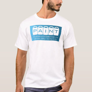 Camiseta Ombre Azul, Baldes De Tinta, Pintor E Decorador