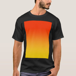 CAMISETA OMBRE GRADIENT ORANGE RED E AMARELO UM DE 100 CH