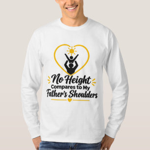 Camiseta Ombros do Pai Amor Inspirador entre Pai e Filho