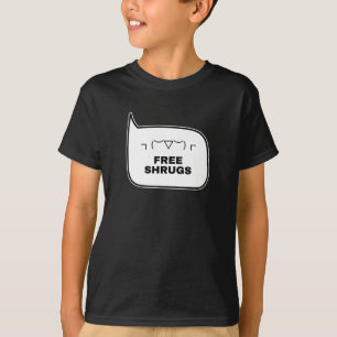 Camiseta OMBROS GRÁTIS Kaomoji engraçados Emoticons japones