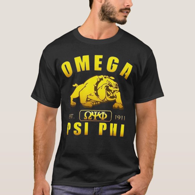 Camiseta Omega Psi Phi Omegawood 1911 (Frente)