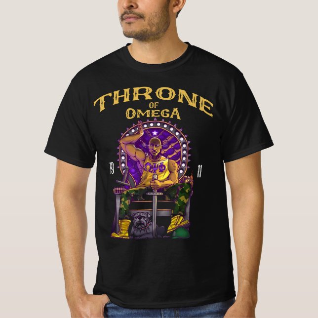 Camiseta Omega Psi Phi Omegawood 1911 (Frente)