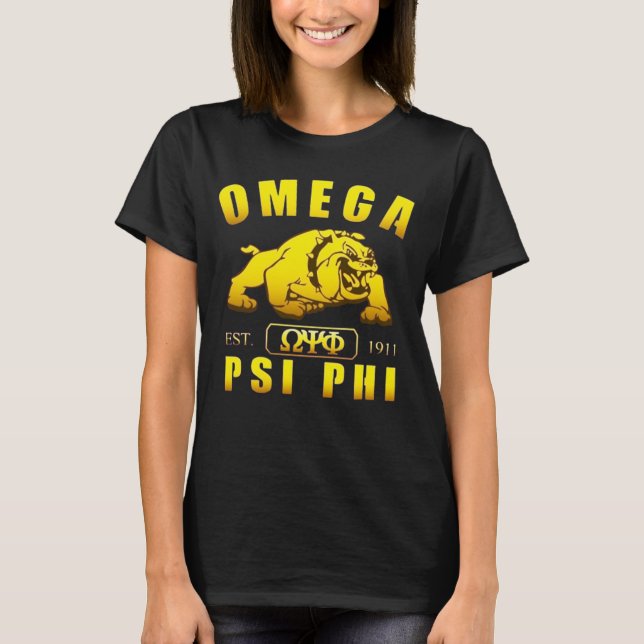 Camiseta Omega Psi Phi Omegawood 1911 (Frente)