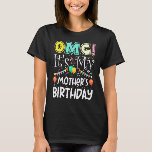 Camiseta Omg é a festa Legal de aniversário das minhas mães