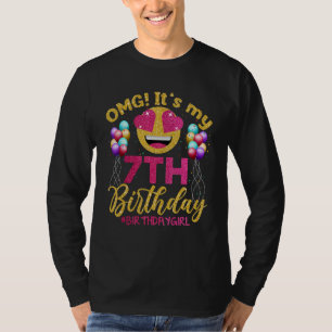 Camiseta OMG É a minha 7 de Aniversário que dá sete anos