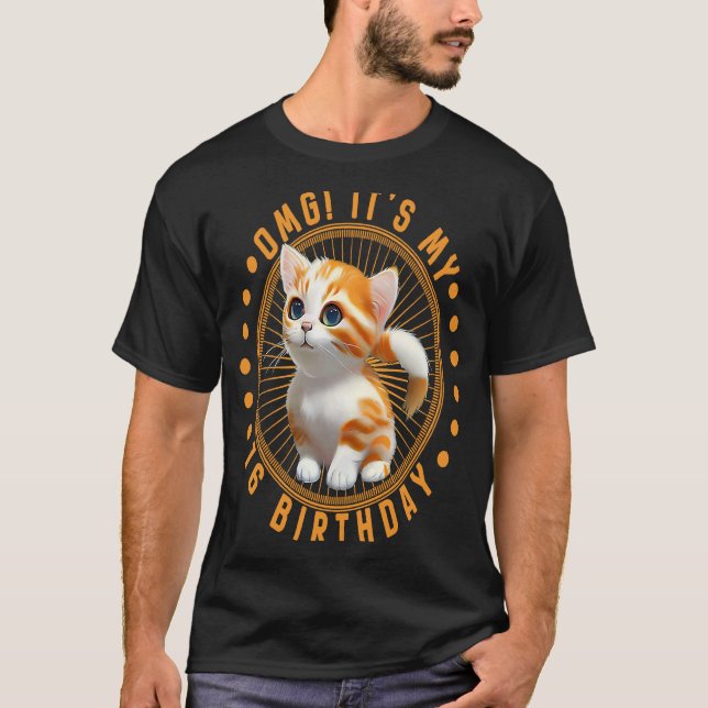 Camiseta Omg É a minha roupa de gato 16 (Frente)