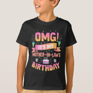 Camiseta Omg é o aniversário da minha sogra criança