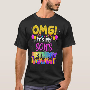 Camiseta Omg é o aniversário dos meus filhos