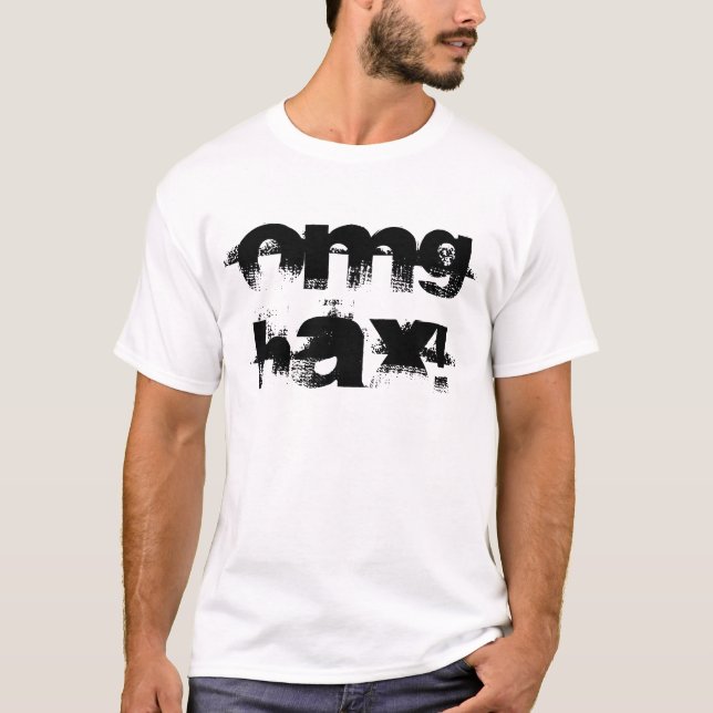 Camiseta OMG HAX! - Personalizado (Frente)