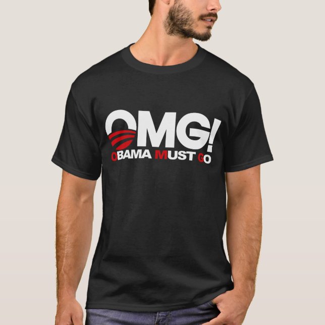 Camiseta OMG! Obama deve ir (Frente)