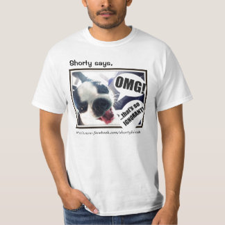 Camiseta OMG!  T do valor para seres humanos