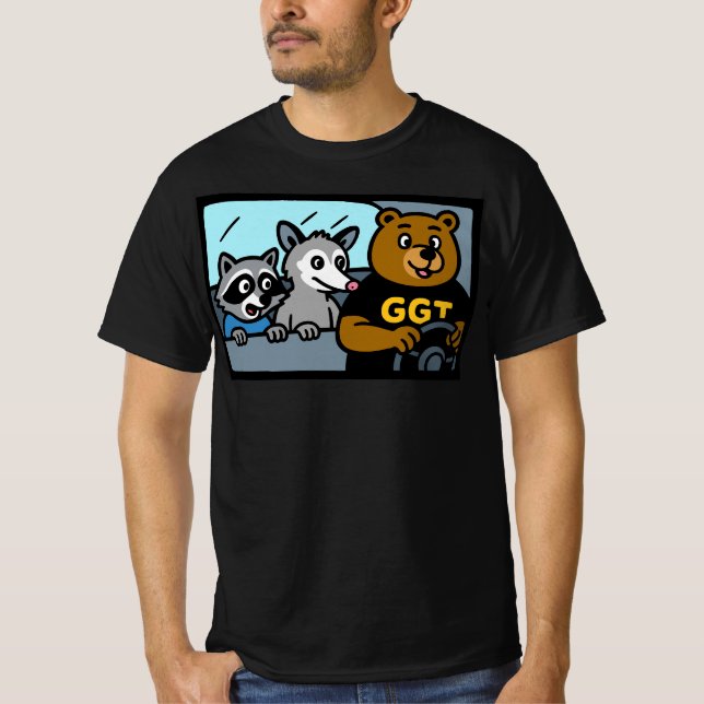 Camiseta Omg Urso Está Dirigindo  (Frente)