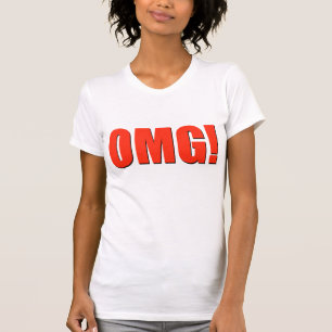Camiseta OMG! vermelho