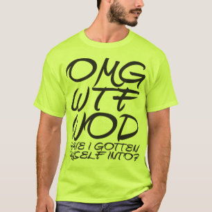 Camiseta OMG WTF WOD eu obtive-me em? -