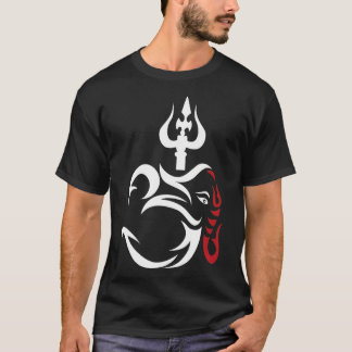 Camiseta OMGanesha e Lorde Shiva Divino Tridente Trishul