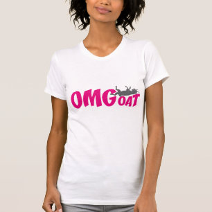 Camiseta OMGoat Myotonic Goat the Goat Lovers OMG em rosa