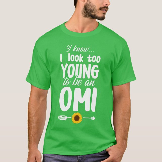 Camiseta Omi Grandmaoo Dia de as mães da vovó (Frente)