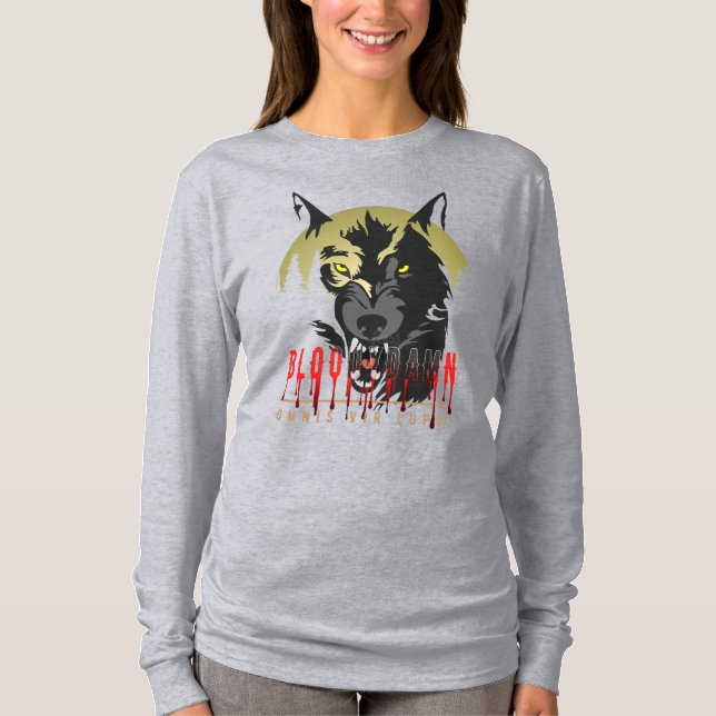 Camiseta Omnis Vir Lupus | Mulheres de Longa Distância (Frente)