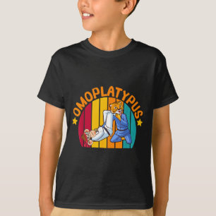 Camiseta Omoplatypus Engraçado Retro Jiu-Jitsu Animal Grapp