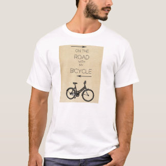 Camiseta On the Road with my bicycle