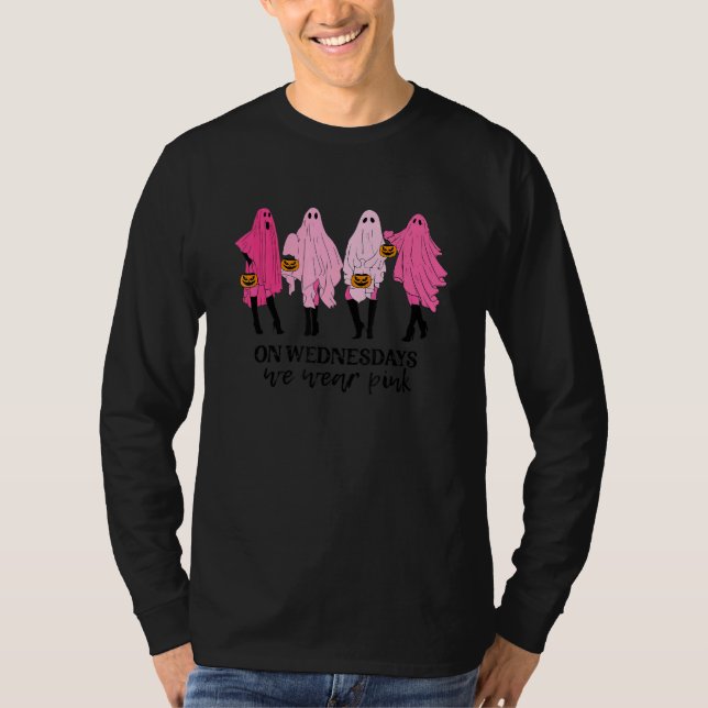 Camiseta On Wednesday We Wear Pink Ghost (Frente)