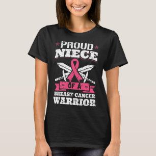 Camiseta Onça De Guerreiro Do Cancer Da Mama, Fria De Consc