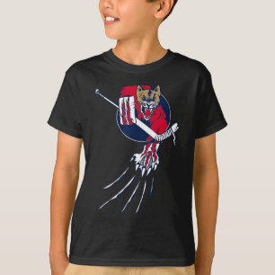 Camiseta Onça Leão Fera Hóquei no Gelo Goleiro Gato Origina