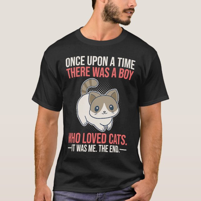 Camiseta Once Upon A Time There Was A Girl Who Loved Cats (Frente)