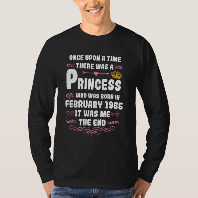 Camiseta Once upon a time there was a princess February 196 (Frente)