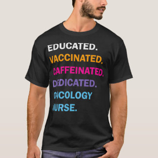 Camiseta Oncologia dedicada à cafeína, licenciada e aprovad