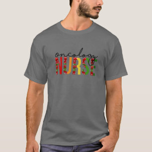 Camiseta Oncologia Enfermeira de Natal Papais noeis Favorit