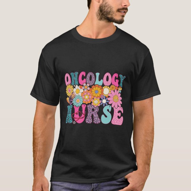 Camiseta Oncologia Enfermeira Semana De Compreensão De Groo (Frente)