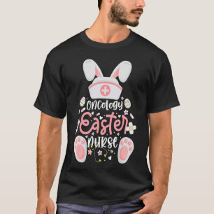 Camiseta Oncologia Páscoa Enfermeira Enfermeira Coelhinho O