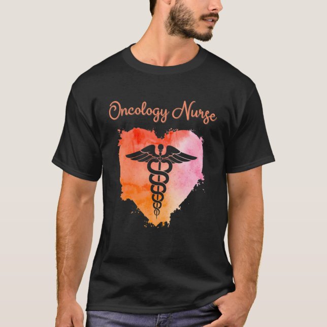 Camiseta Oncology Nurse  Nurses Nursing Graduation Caduceus (Frente)