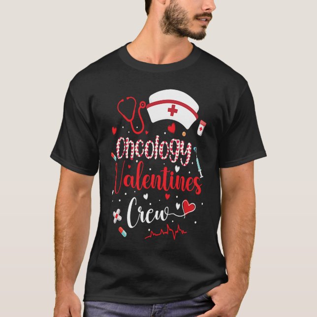 Camiseta Oncology Valentines Crew Cute Valentines Day Oncol (Frente)