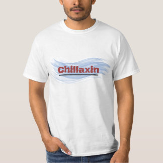 Camiseta Onda azul Chillaxin do TShirt adulto