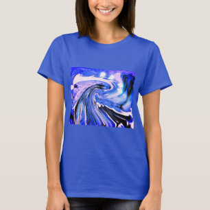 Camiseta Onda azul do oceano legal
