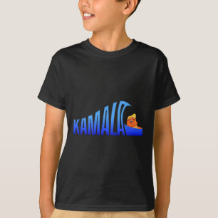Camiseta Onda Azul Kamala Sobre Trump Harris Para President