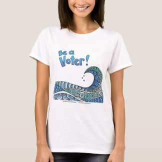 Camiseta Onda Azul - Seja um Eleitor