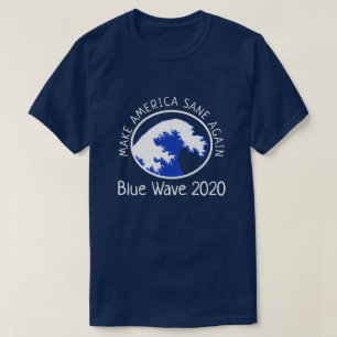 Camiseta Onda Azul "Torne a América Sane Novamente" Democrá