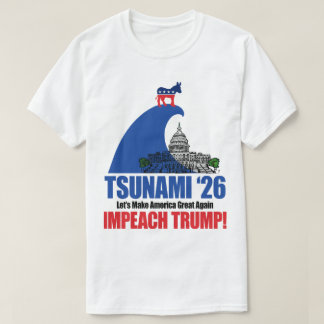 Camiseta Onda Azul Tsunami Democratas Meio do Mandato Impea
