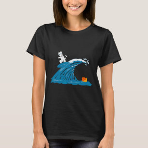 Camiseta Onda Bonita De Wave Azul Kamala Para Kamala Funny