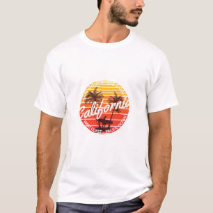 Camiseta Onda da Califórnia, vibrações de praia de verão
