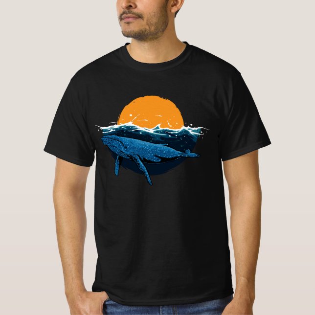 Camiseta Onda de baleia (Frente)